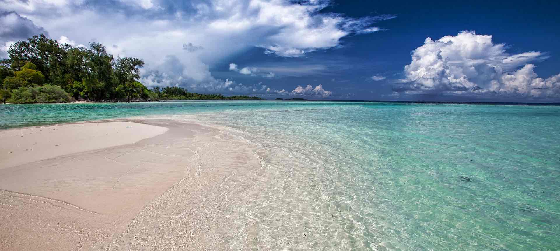 White sand beach Fiji