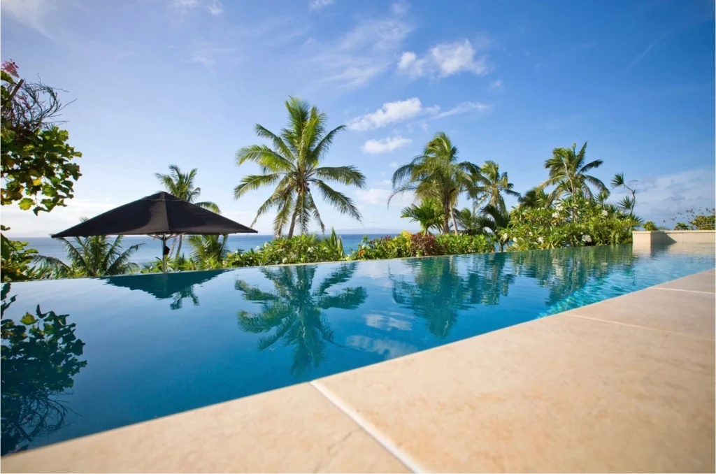 Horizon Spa Villa infinity edge swimming pool Taveuni Palms Resort Fiji