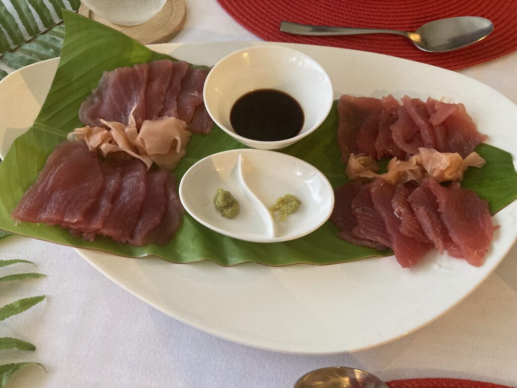 Fresh tuna sashimi