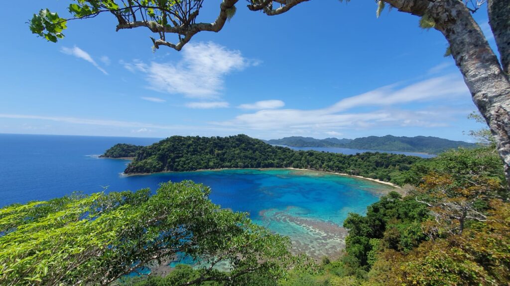 View of Horseshoe Bay on Matangi Island.